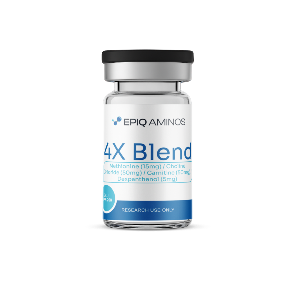 4X Blend Methionine (15mg) / Choline Chloride (50mg) / Carnitine (50mg) / Dexpanthenol (5mg)
