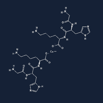 GHK-Cu 2D molecular structure