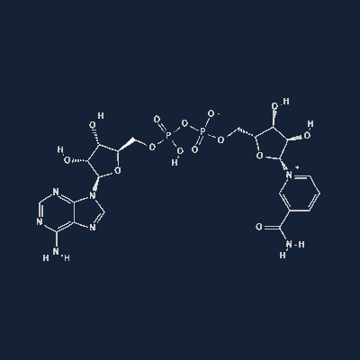 NAD+ 2D molecular structure